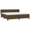 vidaXL Boxspringbett mit Matratze Dunkelbraun 200x200 cm Stoff