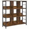 vidaXL B&uuml;cherregal Ger&auml;ucherte Eiche 102 x 32 x 104,5 cm Holzwerkstoff