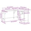 vidaXL Schreibtisch Schwarz Eichen-Optik 141 x 141 x 75 cm