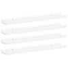 vidaXL Wandregale 4 Stk. Wei&szlig; 60x9x3 cm