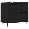 vidaXL Badezimmerschrank Schwarz Eichen-Optik 65 x 33 x 60 cm