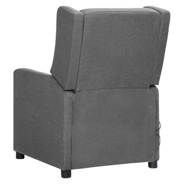 vidaXL Massagesessel Hellgrau Stoff