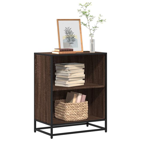 vidaXL Bücherregal Braun Eichen-Optik 60x35x76 cm Holzwerkstoff
