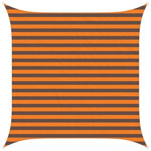 vidaXL Sonnensegel Orange und Braun 2,5 x 2,5 m 100 % Polyester Oxford