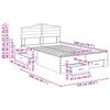 vidaXL Bettrahmen Graues Sonoma 120 x 200 cm Holzwerkstoff