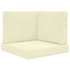 vidaXL Sofakissen f&uuml;r drau&szlig;en Polyester Creme 60 x 60 cm
