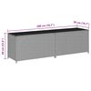 vidaXL Gartenbox Poly Rattan 200x50x60 cm Schwarz