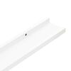 vidaXL Bilderleisten 2 Stk. Wei&szlig; 80x9x3 cm MDF