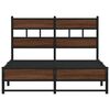vidaXL Metallbett ohne Matratze Eichen-Optik 120x190 cm