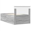 vidaXL Tagesbett Grau Sonoma und Schwarz 100 x 200 cm Holzwerkstoff