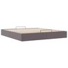 vidaXL Ottoman-Bett ohne Matratze Grau 200x200 cm Kunstleder