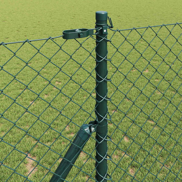 vidaXL Zaunpfosten Gr&uuml;n 10 x 1,2 m (40 x 40 mm Maschenweite)
