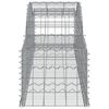 vidaXL Gabionen mit Hochbogen 12 Stk. 300x50x40/60 cm Verzinktes Eisen
