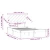 vidaXL Massivholzbett 120x190 cm