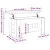 vidaXL Couchtisch Betongrau 101x49x52 cm Holzwerkstoff