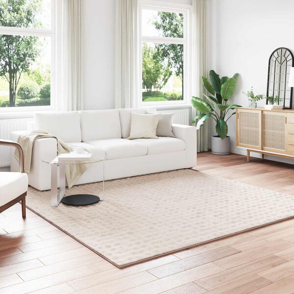 vidaXL Bereichsteppiche Quadratisch Beige 240 x 240 cm