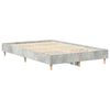 vidaXL Bettgestell ohne Matratze Betongrau 135x190 cm Holzwerkstoff