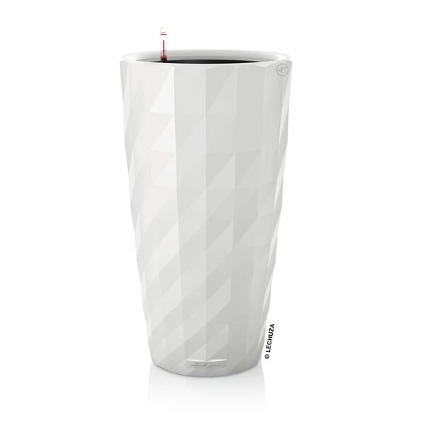 LECHUZA Pflanzgef&auml;&szlig; DIAMANTE Premium ALL-IN-ONE &Oslash; 40 cm Mattwei&szlig;
