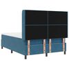vidaXL Boxspringbett mit LED-Lichtleisten Blau 140 x 190 cm Samt
