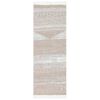 vidaXL Teppich Beige 100x300 cm Baumwolle