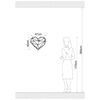 Homemania Wanddekoration Herz 47x40 cm Stahl Kupfer