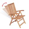 vidaXL 7-tlg. Garten-Essgruppe mit Klappst&uuml;hlen Massivholz Teak