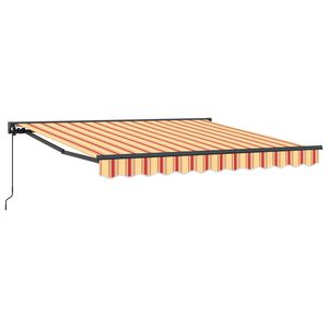 vidaXL Einziehbare Markise Mehrfarbig 300 x 250 cm