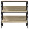 vidaXL Konsolentisch Sonoma-Eiche 75x32x75 cm Holzwerkstoff