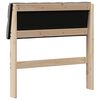vidaXL Gepolstertes Kopfteil Taupe 75 cm Massives Kiefernholz