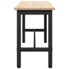 vidaXL Esstische 2 pcs Natur 100 x 32,5 x 49 cm Massives Kiefernholz
