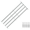 vidaXL Sicherheitsgitter f&uuml;r Fenster mit 4 Querstangen 3 pcs