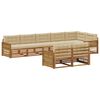 vidaXL Outdoor-Sofagarnitur 8 Stk. Natur und Beige