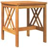 vidaXL Beistelltisch Massivholz Akazie &Ouml;l-Natur 45 x 45 x 50 cm