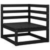 vidaXL 14-tlg. Garten-Lounge-Set Schwarz Massivholz Kiefer
