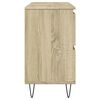 vidaXL Badschrank Sonoma-Eiche 80x33x60 cm Holzwerkstoff