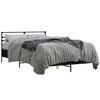 vidaXL Bettgestell Schwarz 140x200 cm Holzwerkstoff und Metall