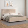 vidaXL Bettgestell mit Kopfteil Cappuccino-Braun 180x200 cm Kunstleder