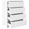vidaXL Stauraumschr&auml;nke 2 pcs Wei&szlig; 80 x 48 x 105 cm Holzwerkstoff