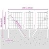 vidaXL Zaun mit Pfosten Gr&uuml;n 0,6 x 25 m Stahl und PVC