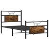 vidaXL Bettgestell ohne Matratze R&auml;uchereiche 80x200 cm Holzwerkstoff