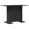 vidaXL Esstisch Schwarz 110 x 60 x 75 cm Holzwerkstoff