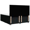 vidaXL Boxspringbett mit Matratze Schwarz 200x200 cm Stoff