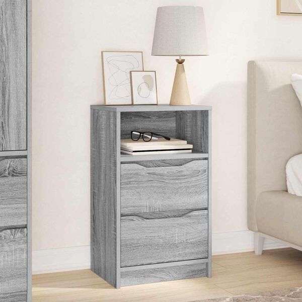 vidaXL Nachttisch Graues Sonoma 40 x 30 x 467 cm Holzwerkstoff