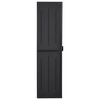 vidaXL Gartenschrank Schwarz 65x45x172 cm PP Rattan