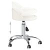 vidaXL Massagehocker Wei&szlig; Kunstleder