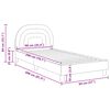 vidaXL Kinderbettgestell mit Kopfteil Rosa 90 x 200 cm Samt