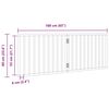 vidaXL 2-tlg. Hundetor Faltbar Braun 160 cm Pappelholz