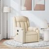 vidaXL Massagesessel Creme Stoff