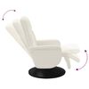 vidaXL Relaxsessel mit Fu&szlig;teil Creme Samt