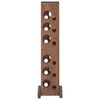 vidaXL Regal Braun 20 x 25 x 100 cm Massives Mahagoni Holz